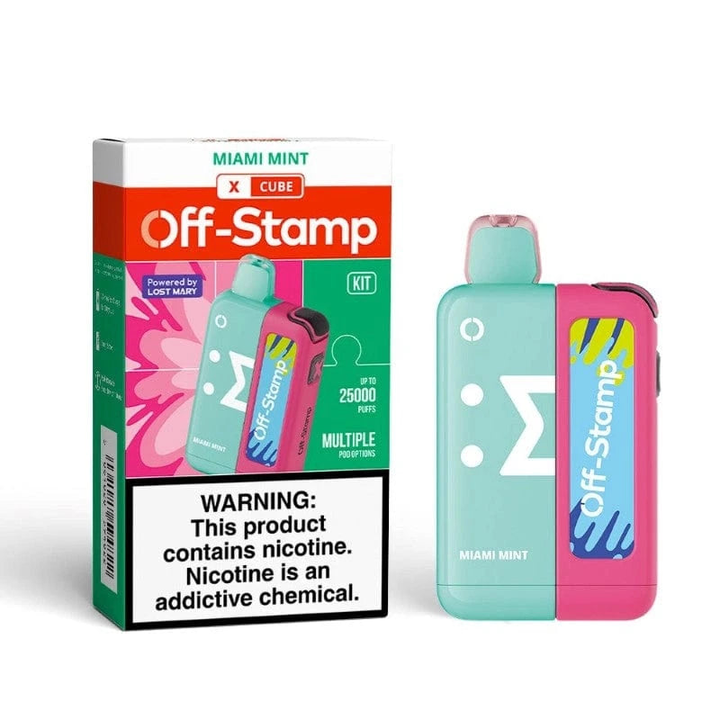 Lost Mary Disposable Vape Miami Mint Off-Stamp X-CUBE 25K Disposable Kit (5%, 25000 Puffs)