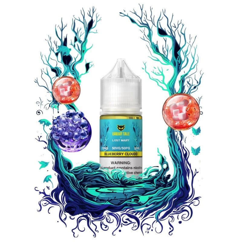 Lost Mary Juice 50MG Lost Mary x Urban Tale Blueberry Cloudd Nic Salt Vape Juice 30ml