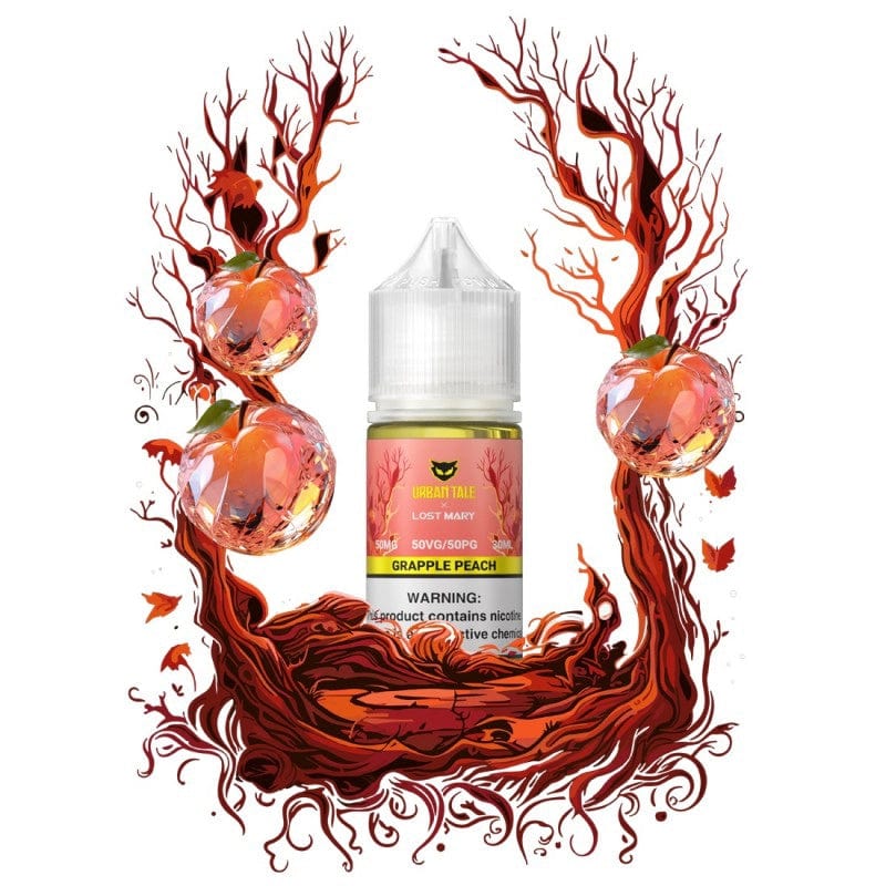 Lost Mary Juice 50MG Lost Mary x Urban Tale Grapple Peach Nic Salt Vape Juice 30ml