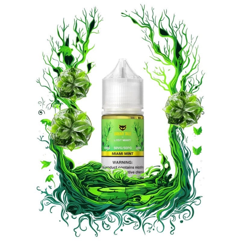 Lost Mary Juice 50MG Lost Mary x Urban Tale Miami Mint Nic Salt Vape Juice 30ml