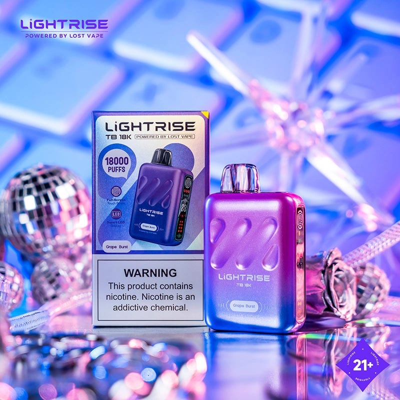 Lost Vape Grape Burst Lost Vape Lightrise TB 18K Disposable Vape (5%, 18000 Puffs)