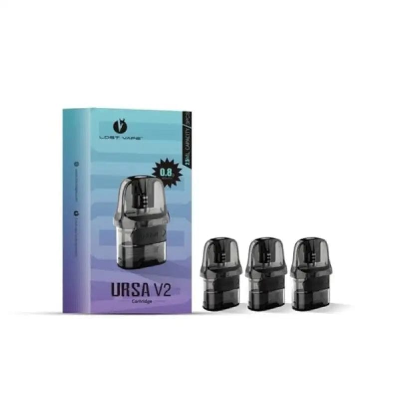 Lost Vape Pods 0.8 Ohm Lost Vape URSA V2 Replacement Pod Cartridge (Pack Of 3)