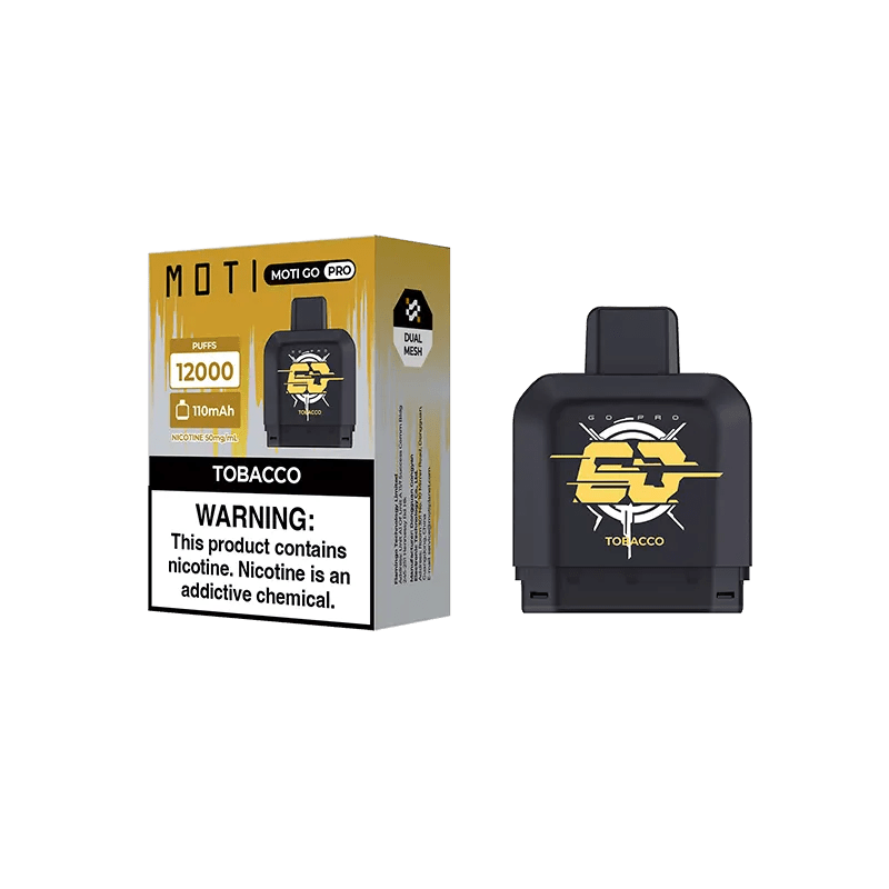 MOTI Vape Pods Tobacco MOTI Go Pro 12000 Disposable Pod