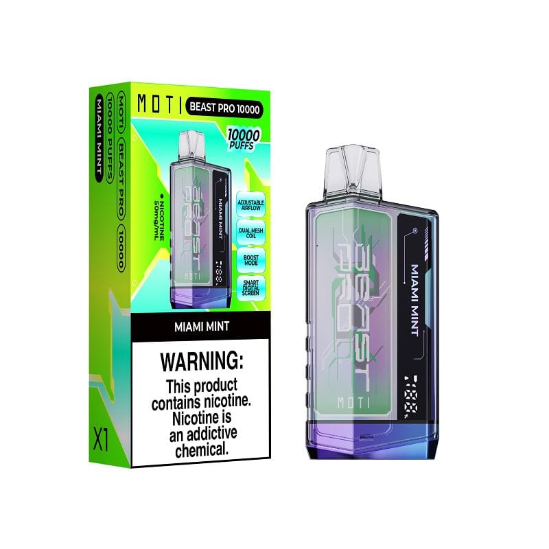 MOTI Vape Miami Mint 🎁 MOTI Beast Pro Disposable Vape (5%, 10000 Puffs) (100% off)