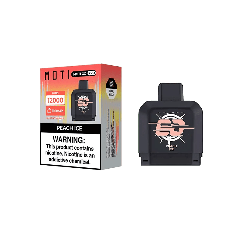 MOTI Vape Peach Ice 🎁 MOTI Go Pro 12000 Disposable Pod (100% off)