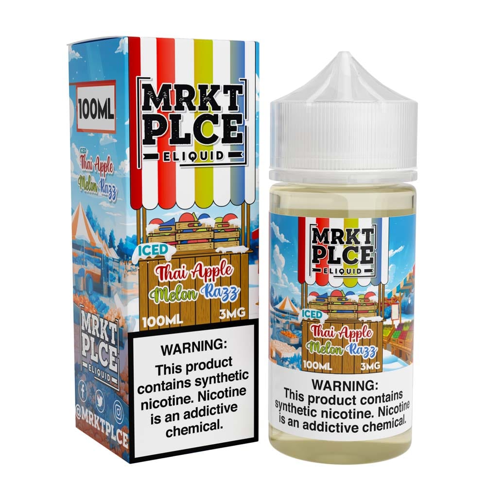 MRKT PLCE Juice MRKT PLCE ICED Thai Apple Melon Razz 100ml Vape Juice