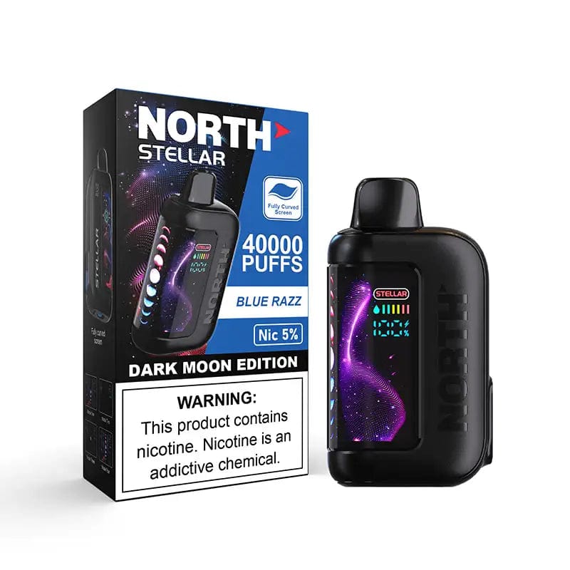 North Disposable Vape Blue Razz Ice North Stellar Dark Moon Edition 40K Disposable Vape (5%, 40000 Puffs)