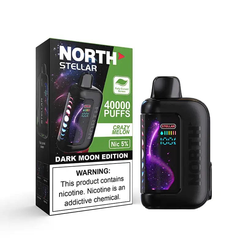 North Disposable Vape Crazy Melon North Stellar Dark Moon Edition 40K Disposable Vape (5%, 40000 Puffs)