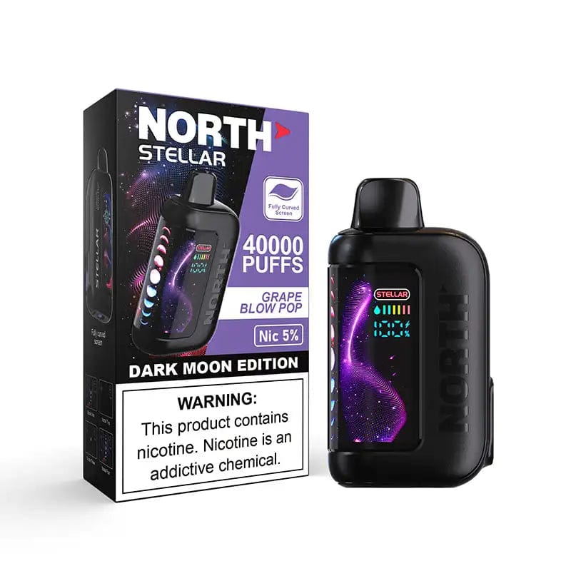 North Disposable Vape Grape Blow Pop North Stellar Dark Moon Edition 40K Disposable Vape (5%, 40000 Puffs)