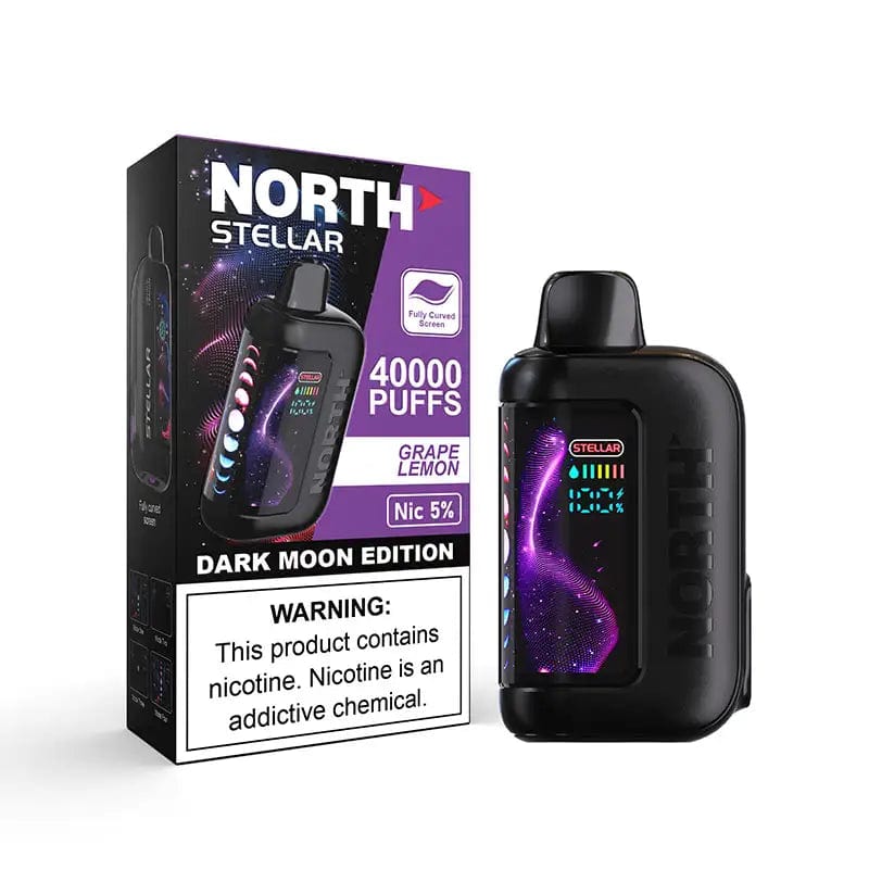 North Disposable Vape Grape Lemon North Stellar Dark Moon Edition 40K Disposable Vape (5%, 40000 Puffs)