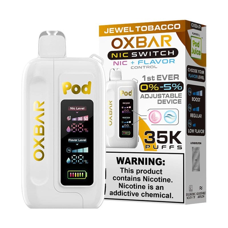 OXBAR Disposable Vape Jewel Tobacco OXBAR x Pod Juice Nic Switch Disposable Vape (5%, 35000 Puffs)