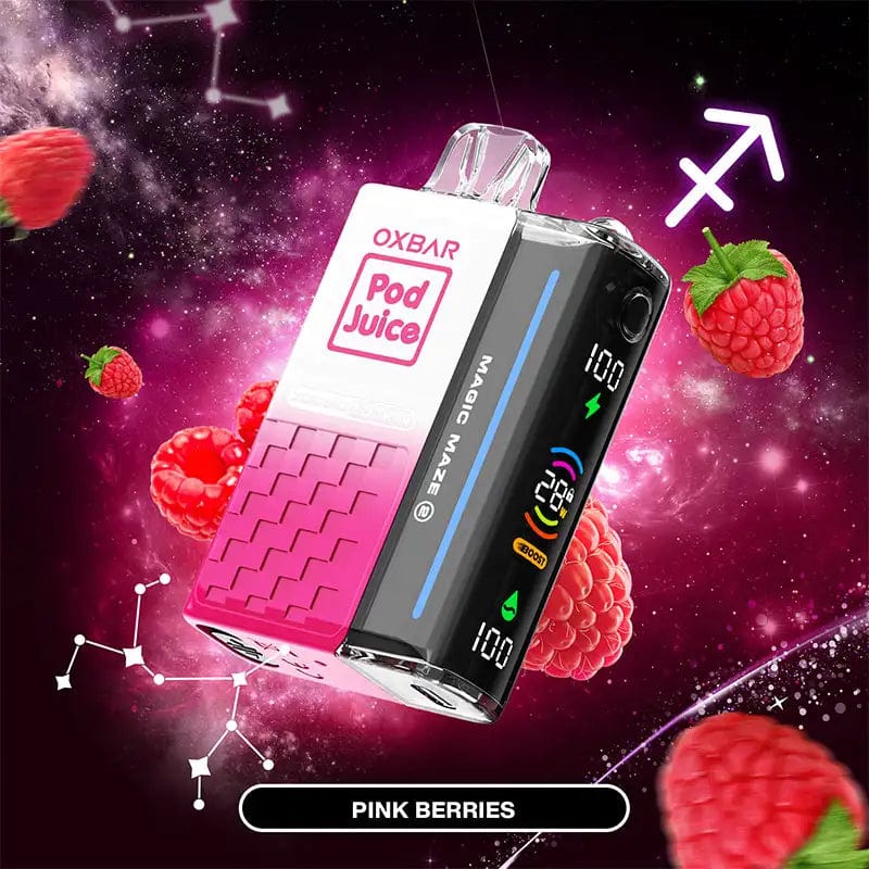 OXBAR Disposable Vape Pink Berries OXBAR X Pod Juice Magic Maze 2.0 30K Disposable Vape (5%, 30000 Puffs)