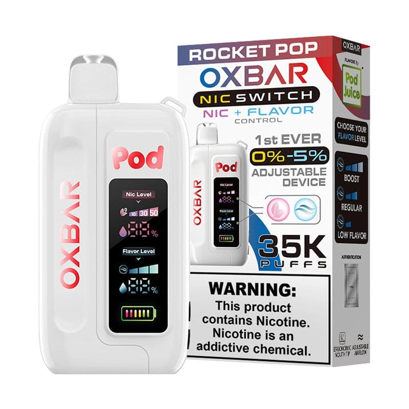 OXBAR Disposable Vape Rocket Pop OXBAR x Pod Juice Nic Switch Disposable Vape (5%, 35000 Puffs)