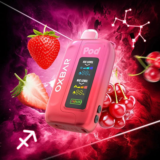 OXBAR Disposable Vape Strawberry Pink Cherry OXBAR x Pod Juice ICE-NIC Control 35K Disposable Vape (5%, 35000 Puffs)