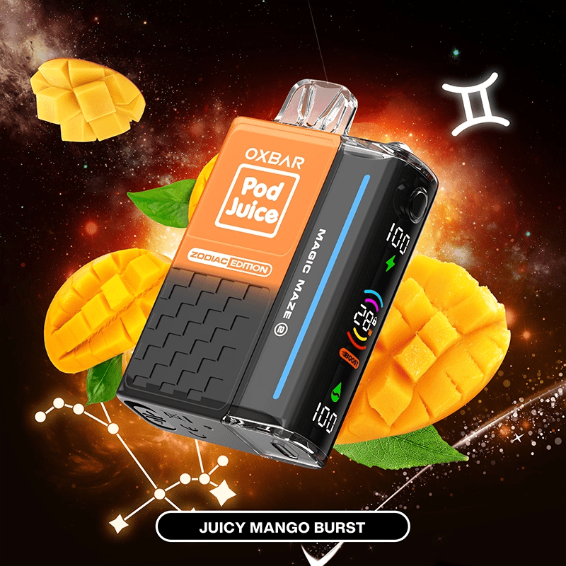 OXBAR Disposable Vape Juicy Mango OXBAR X Pod Juice Magic Maze 2.0 30K Disposable Vape (5%, 30000 Puffs)