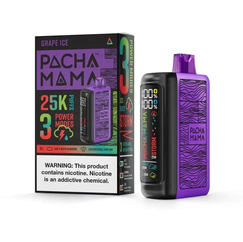 Pachamama Disposable Vape Grape Ice Pachamama 25K Disposable Vape (5%, 25000 Puffs)