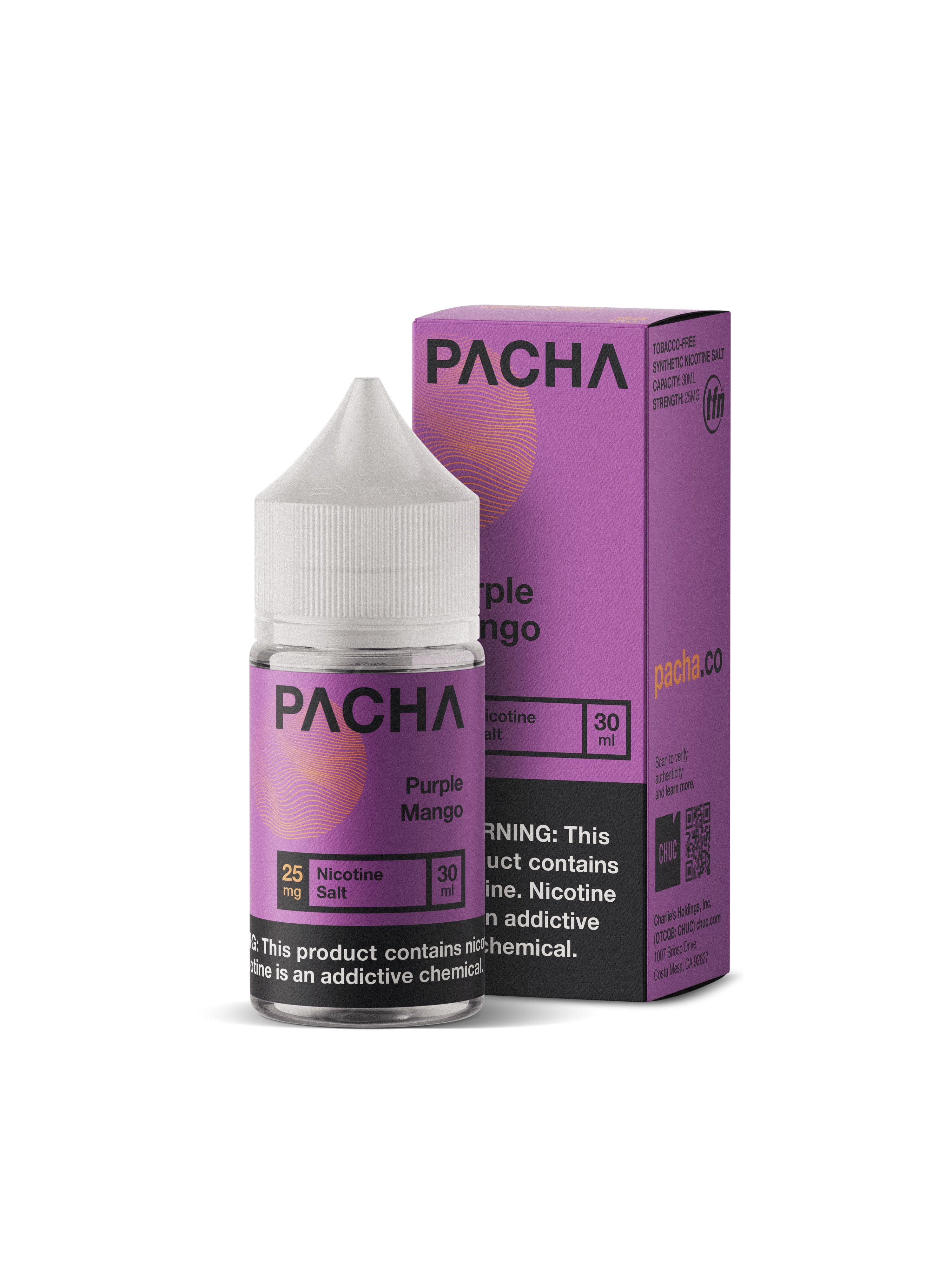 Pachamama Juice Pacha Syn Purple Mango 30ml TFN Nic Salt Vape Juice