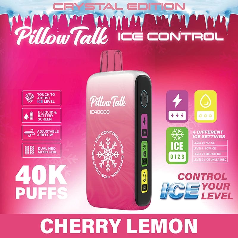 Pillow Talk Disposable Vape Cherry Lemon (Crystal Edition) Pillow Talk Ice Control IC40000 Disposable Vape (5%, 40000 Puffs)