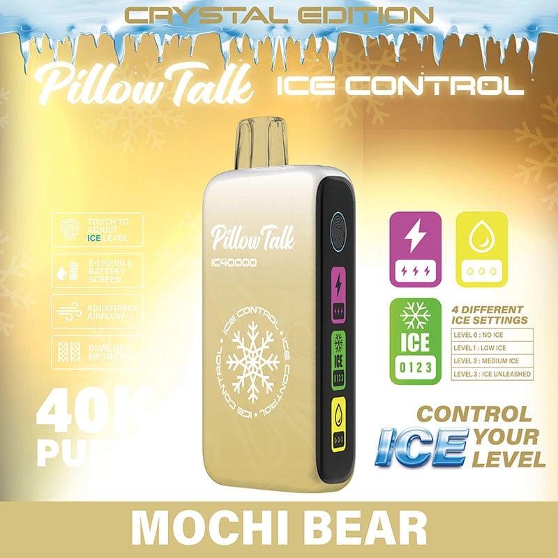 Pillow Talk Disposable Vape Mochi Bear (Crystal Edition) Pillow Talk Ice Control IC40000 Disposable Vape (5%, 40000 Puffs)