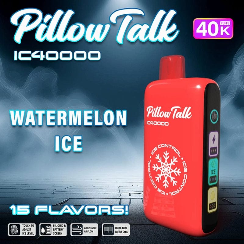 Pillow Talk Disposable Vape Watermelon Ice Pillow Talk Ice Control IC40000 Disposable Vape (5%, 40000 Puffs)