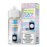 Pod Juice Juice 3mg Pod Juice x RAZ Blue Razz Cotton Clouds Synthetic Vape Juice 100ml