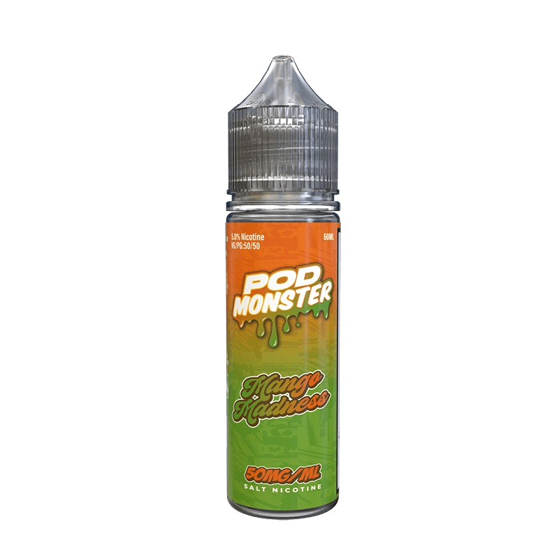 Monster Vape Labs Juice 50MG Pod Monster Salts Mango Madness Synthetic Vape Juice 60ml