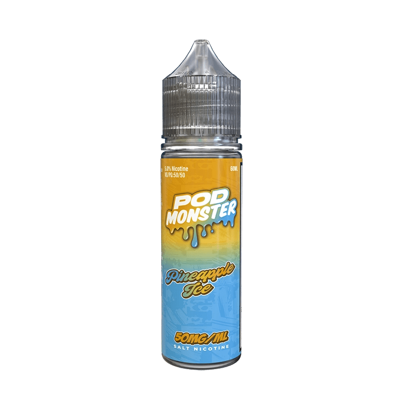 Monster Vape Labs Juice 50MG Pod Monster Salts Pineapple Ice Synthetic Vape Juice 60ml