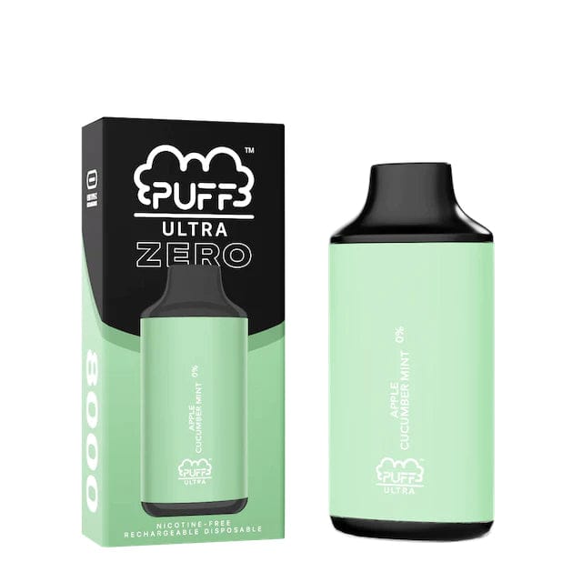 Puff Bar Disposable Vape Apple Cucumber Mint Puff Bar Ultra Zero 8000 Disposable Vape (0%, 8000 Puffs)