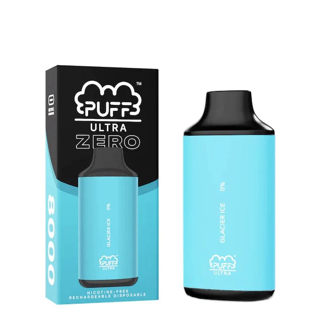 Puff Bar Disposable Vape Glacier Ice Puff Bar Ultra Zero 8000 Disposable Vape (0%, 8000 Puffs)