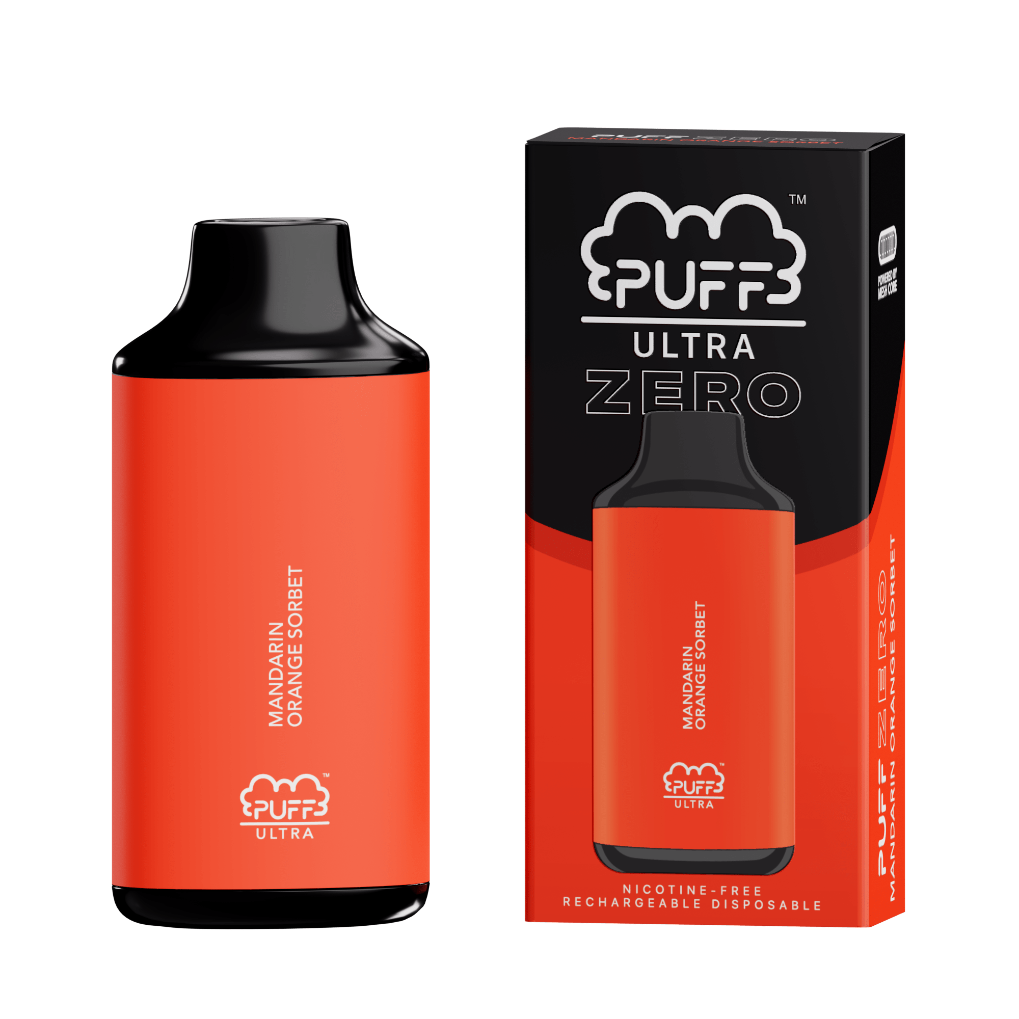 Puff Bar Disposable Vape Mandarin Orange Sorbet Puff Bar Ultra Zero 8000 Disposable Vape (0%, 8000 Puffs)