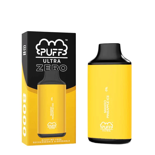 Puff Bar Disposable Vape Mango Pineapple Ice Puff Bar Ultra Zero 8000 Disposable Vape (0%, 8000 Puffs)