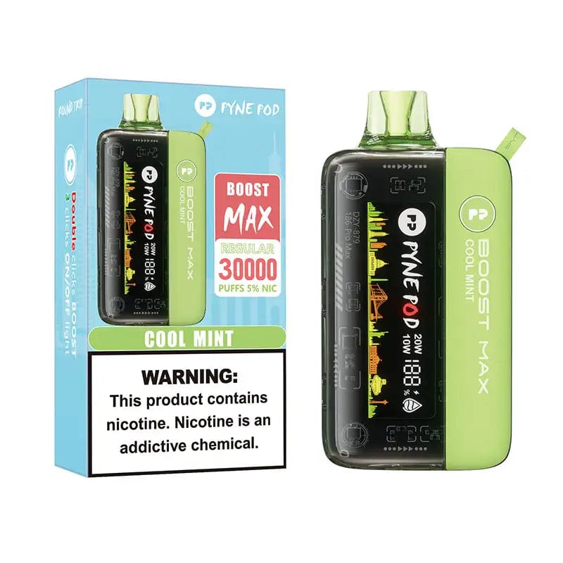 Pyne Pod Disposable Vape Cool Mint Pyne Pod Boost Max 30000 Disposable Vape (5%, 30000 Puffs)