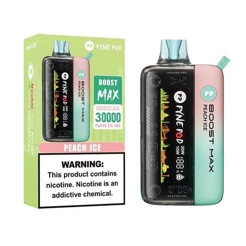 Pyne Pod Disposable Vape Peach Ice Pyne Pod Boost Max 30000 Disposable Vape (5%, 30000 Puffs)