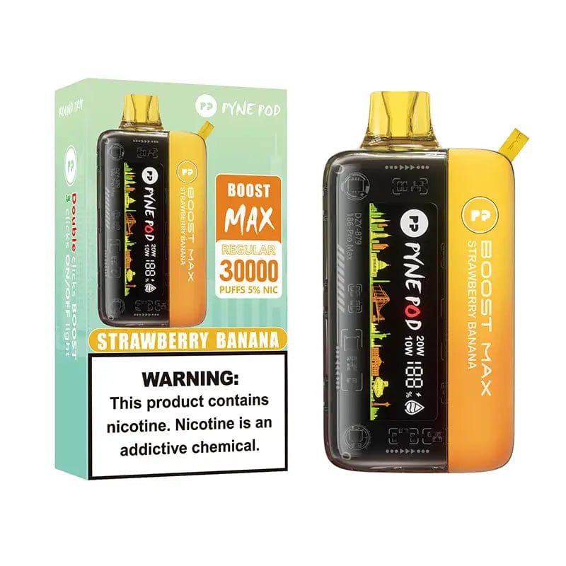 Pyne Pod Disposable Vape Strawberry Banana Pyne Pod Boost Max 30000 Disposable Vape (5%, 30000 Puffs)