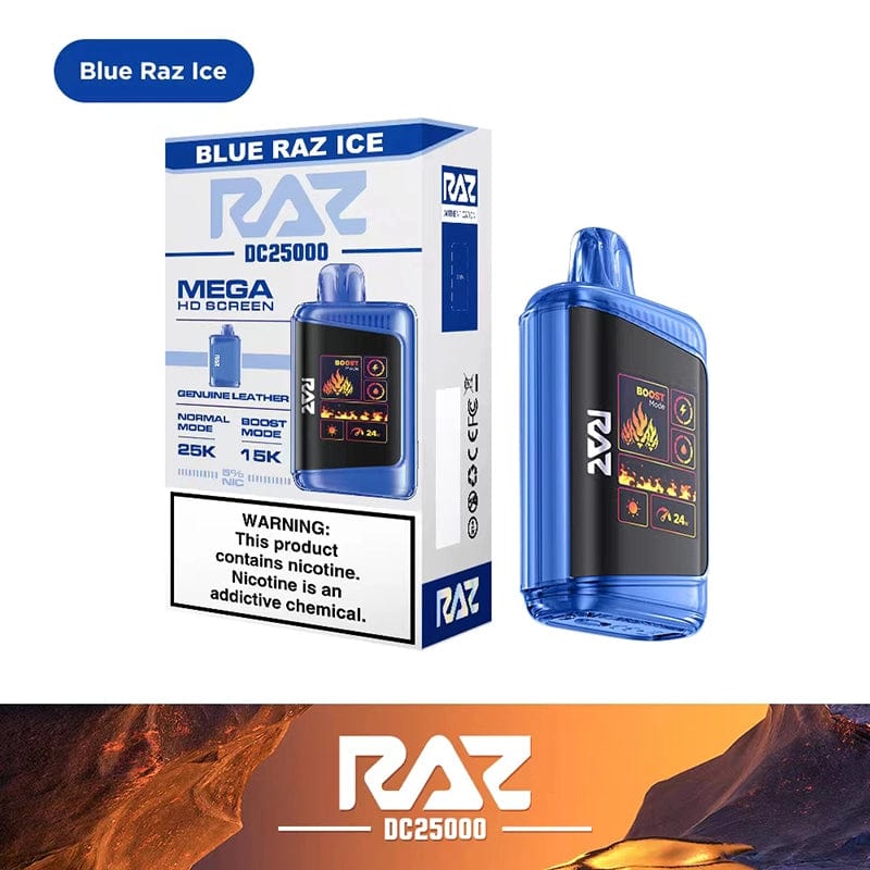 RAZ DC25000 Disposable Vape Blue Raz Ice Flavor