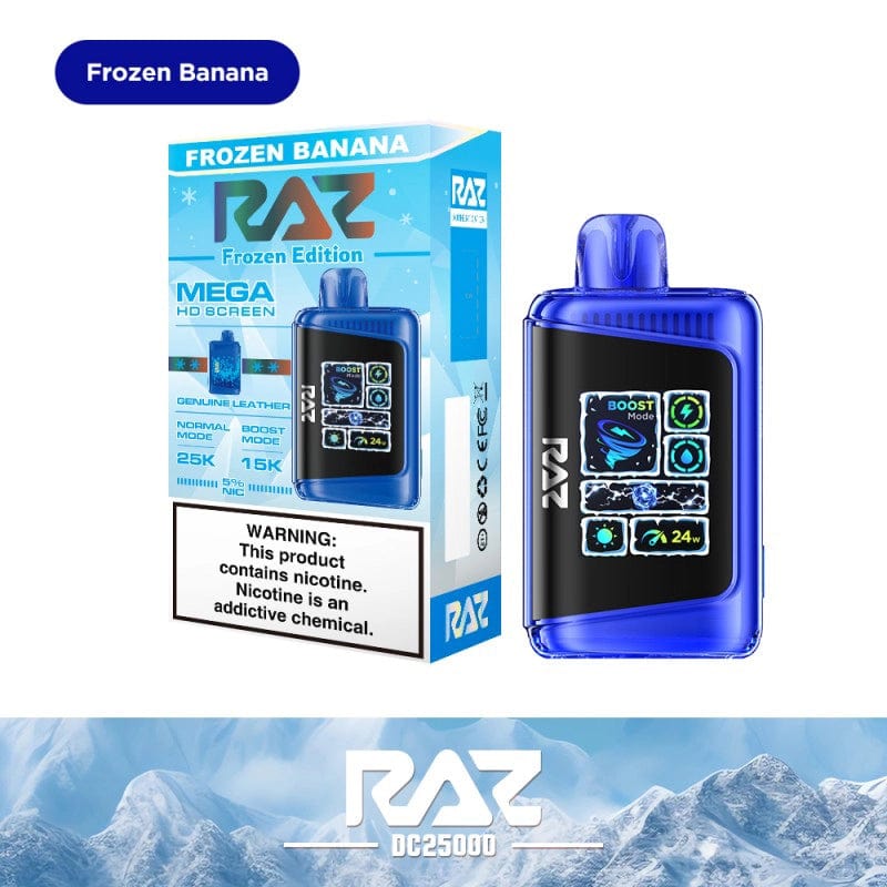 RAZ Disposable Vape Frozen Banana RAZ DC25000 Disposable Vape (5%, 25000 Puffs)