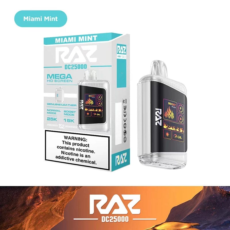 RAZ DC25000 Disposable Vape Miami Mint Flavor