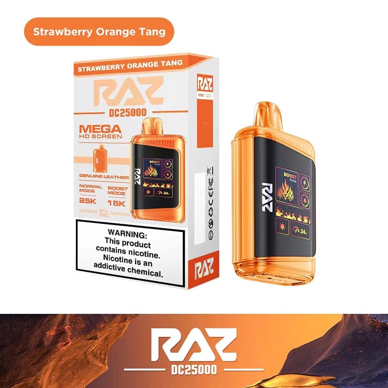 RAZ DC25000 Disposable Vape Strawberry Orange Tang Flavor