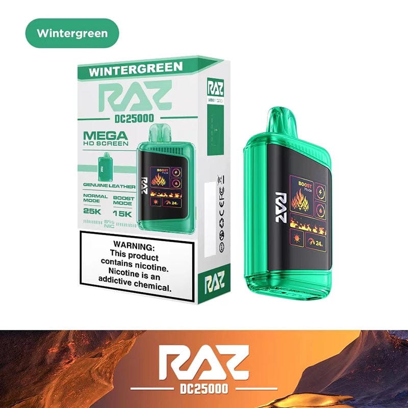 RAZ DC25000 Disposable Vape Wintergreen Flavor