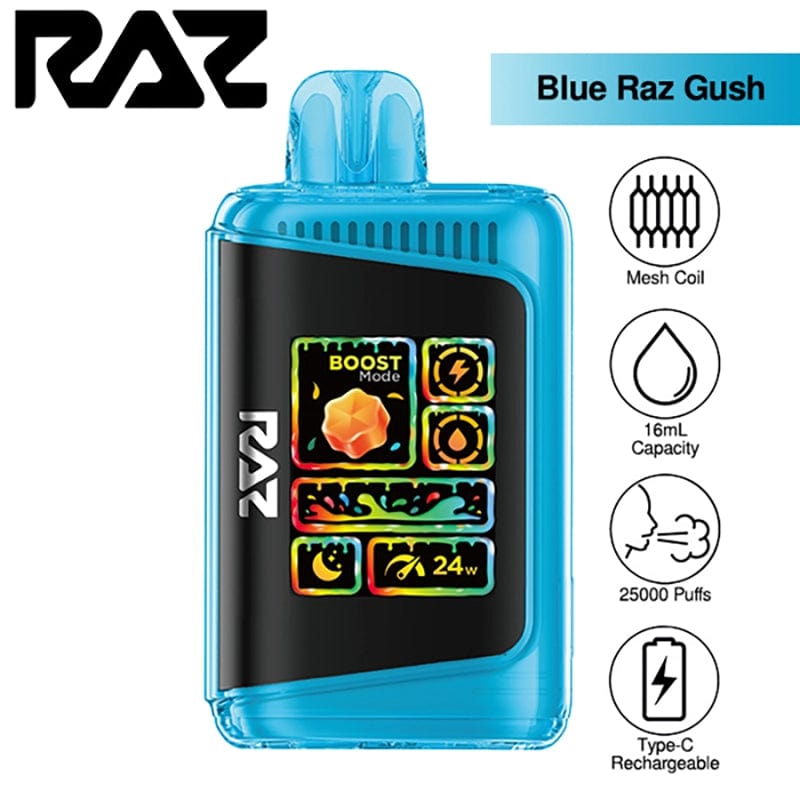 RAZ Disposable Vape Blue RAZ Gush RAZ LTX Gush Edition Disposable Vape (5%, 25000 Puffs)