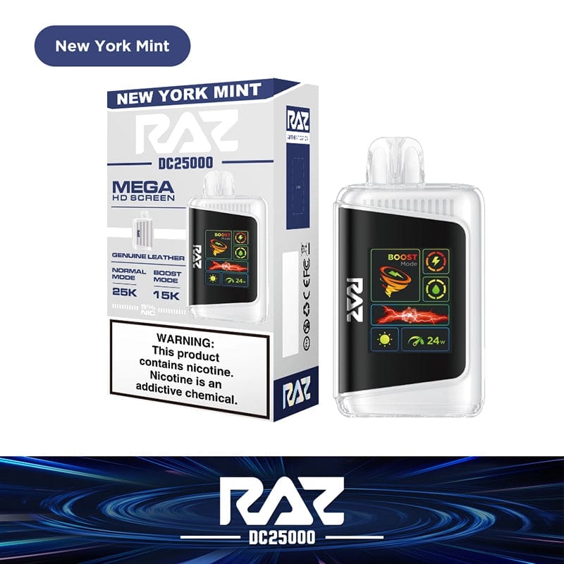 RAZ Disposable Vape New York Mint (Fall Edition) RAZ DC25000 Disposable Vape (5%, 25000 Puffs)