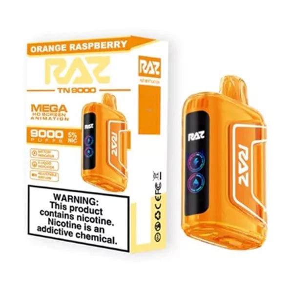 RAZ Disposable Vape Orange Raspberry RAZ TN9000 Disposable Vape (5%, 9000 Puffs)