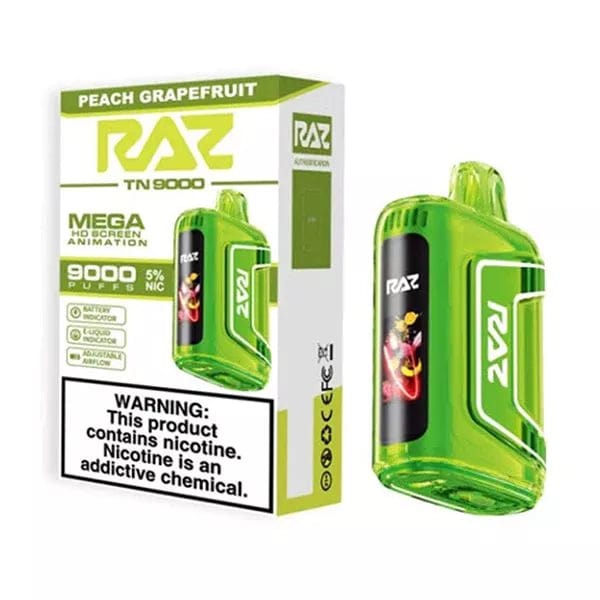 RAZ Disposable Vape Peach Grapefruit RAZ TN9000 Disposable Vape (5%, 9000 Puffs)