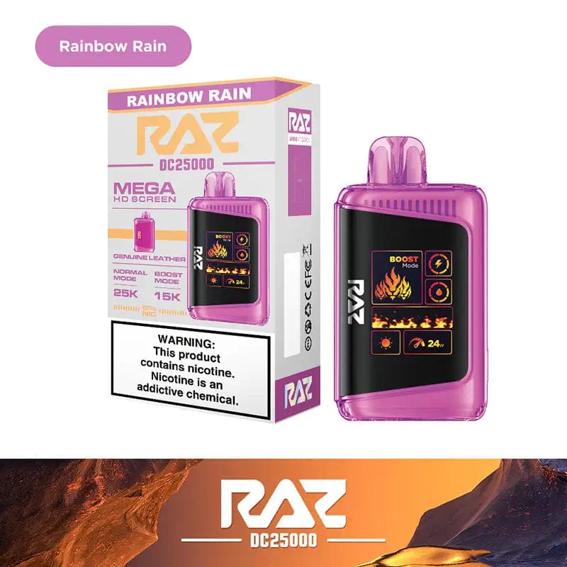 RAZ Disposable Vape Rainbow Rain RAZ DC25000 Disposable Vape (5%, 25000 Puffs)