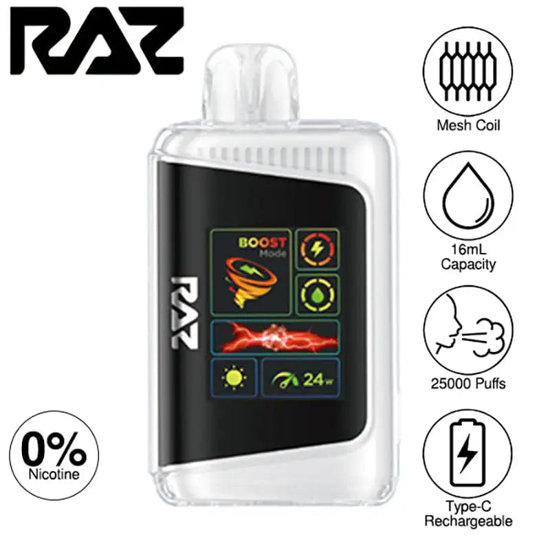 RAZ Disposable Vape RAZ DC25000 Zero Nicotine Disposable Vape (0%, 25000 Puffs)