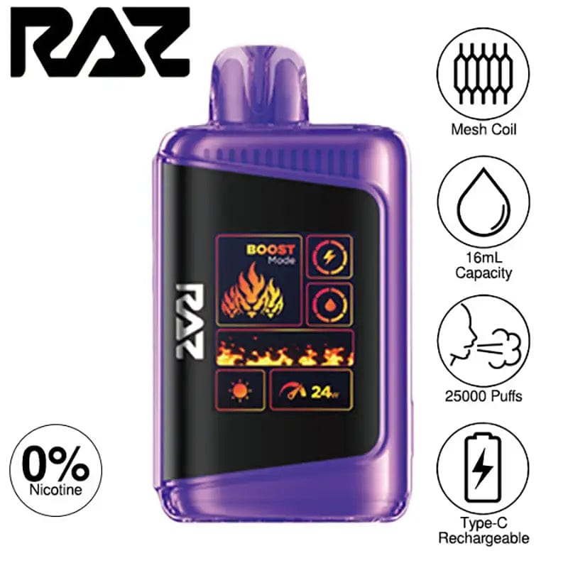 RAZ Disposable Vape RAZ DC25000 Zero Nicotine Disposable Vape (0%, 25000 Puffs)