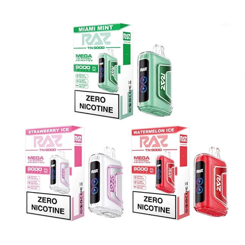 RAZ Disposable Vape RAZ TN9000 Zero Nicotine Disposable Vape (0%, 9000 Puffs)