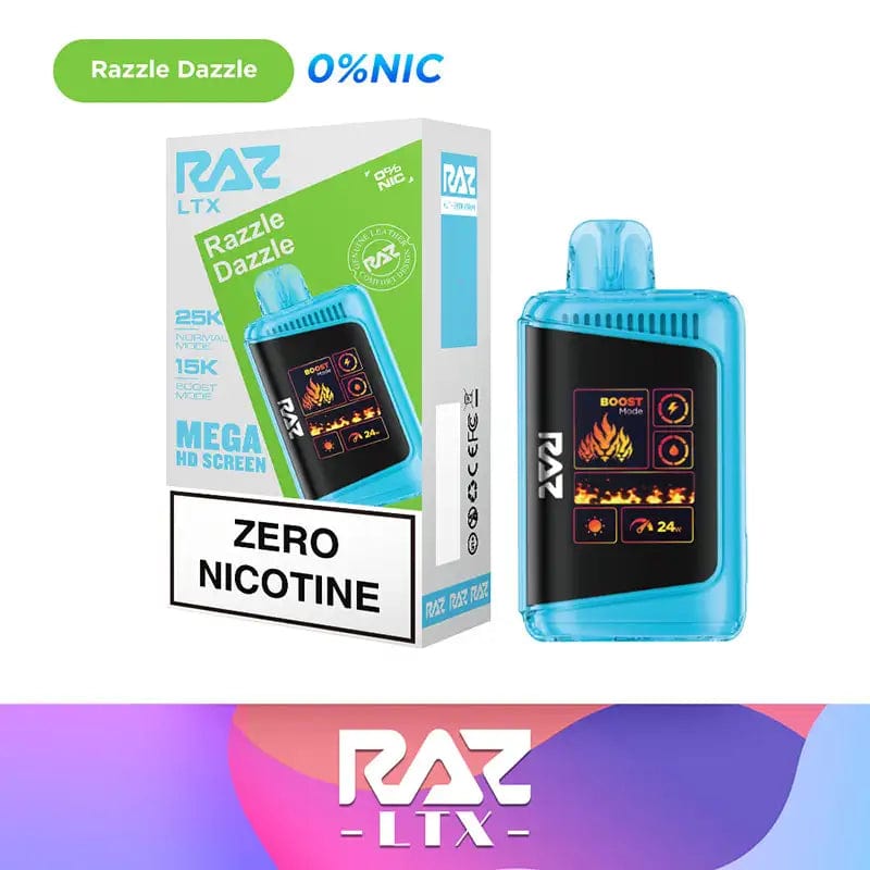 RAZ Disposable Vape Razzle Dazzle RAZ DC25000 Zero Nicotine Disposable Vape (0%, 25000 Puffs)