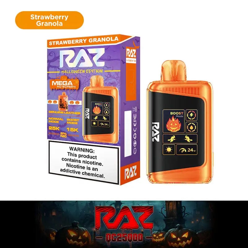 RAZ Disposable Vape Strawberry Granola (Halloween Edition) RAZ DC25000 Disposable Vape (5%, 25000 Puffs)