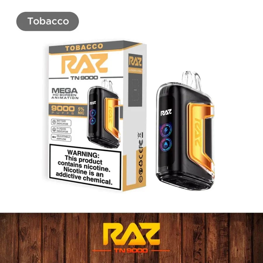 RAZ Disposable Vape Tobacco RAZ TN9000 Disposable Vape (5%, 9000 Puffs)